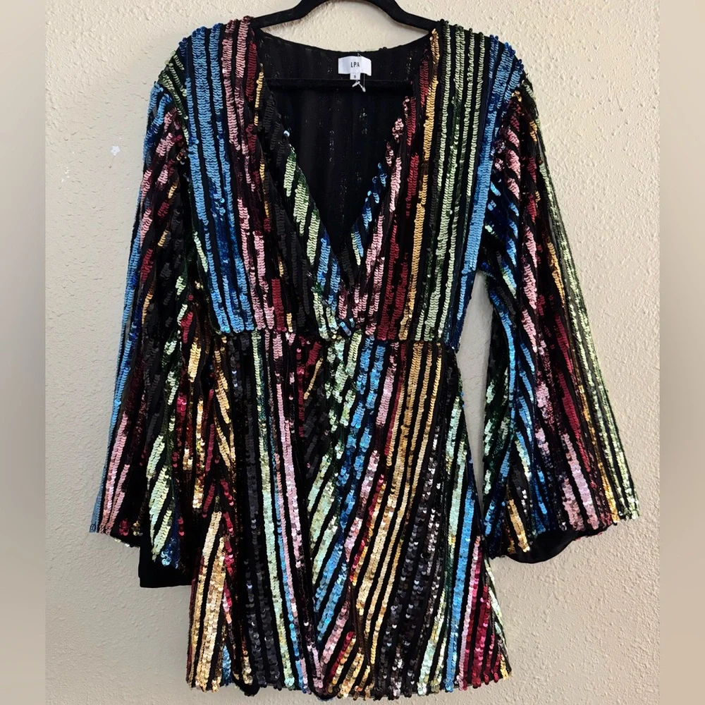 LPA x Revolve | NYE Set the Fireworks Sequin Dress - Size S - Picture 3 of 6